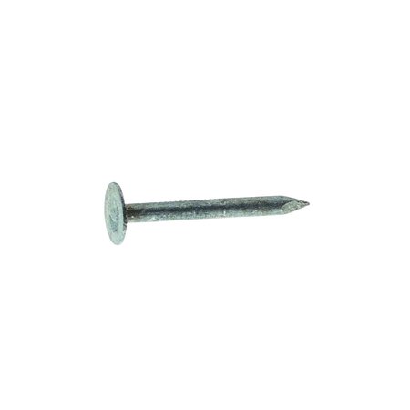 GRIP-RITE Roofing Nail, 1-1/4 in L, 3D, Steel, Electro Galvanized Finish, 11 ga 114EGRFG1
